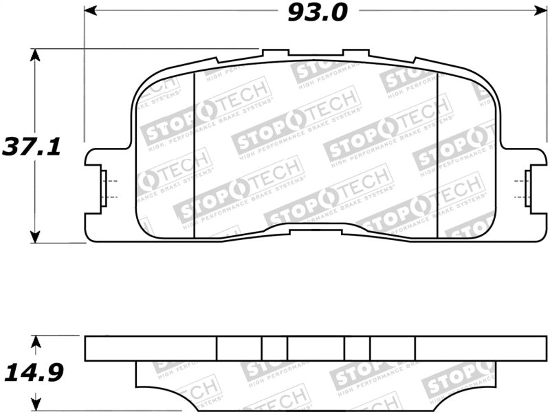 StopTech Street Brake Pads 308.0885