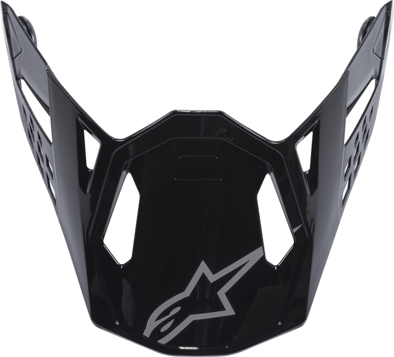 Alpinestars Supertech M-10/M-8 Visor Off-Road Motorcycle Helmet Accessories - Glossy Black/One Size