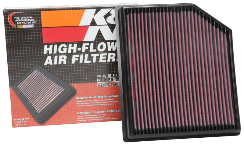 K&N 2018 compatible with Jeep Grand Cherokee V8-6.2L F/I Replacement Drop In Air Filter 33-5077