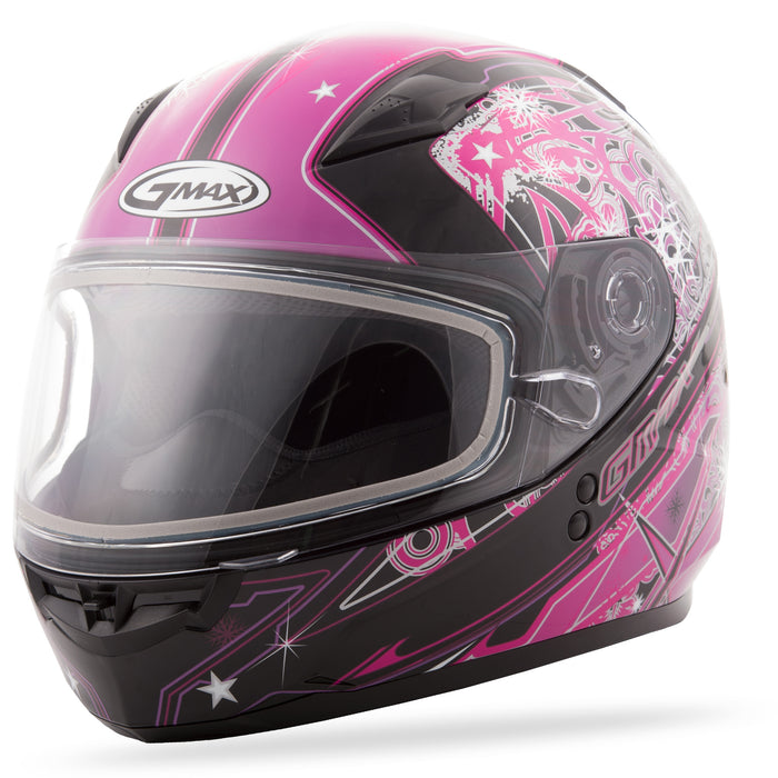 Gmax Youth Gm-49Y Full-Face Helmet Snow Celestial Pnk/Purp/Blk Yl G2498402 TC-14