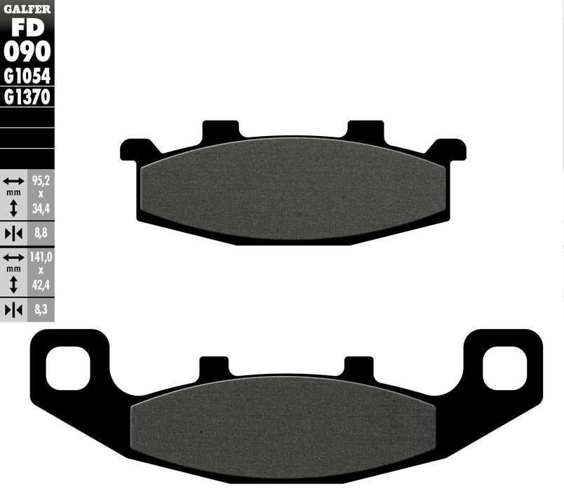 Galfer G1054 Semi-Metallic Brake Pads (Front G1054) for 88-07 Kawasaki EX250