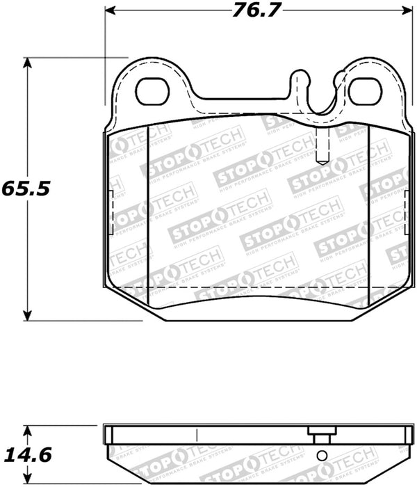 StopTech Street Brake Pads 308.0874