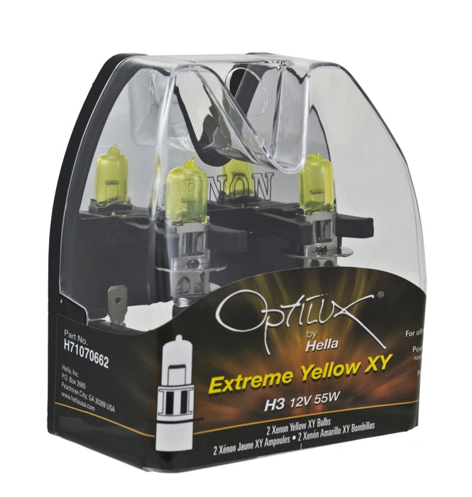 Hella Optilux H3 12V/55W XY Extreme Yellow Bulb H71070662