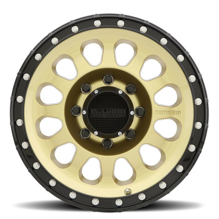 Method MR315 17x8.5 +25mm Offset 8x6.5 130.81mm CB Gold/Black Street Loc Wheel MR31578580125