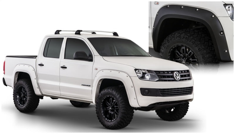 Bushwacker 11-18 Volkswagen Amarok Pocket Style Flares 2pc Black 171001-02