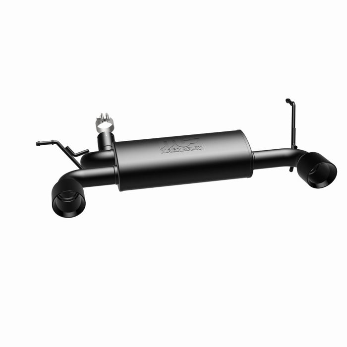 MagnaFlow 07-17 compatible with Jeep Wrangler JK 3.8/3.6L Dual Split Rear Exit Black Axle-Back Exhaust 15160