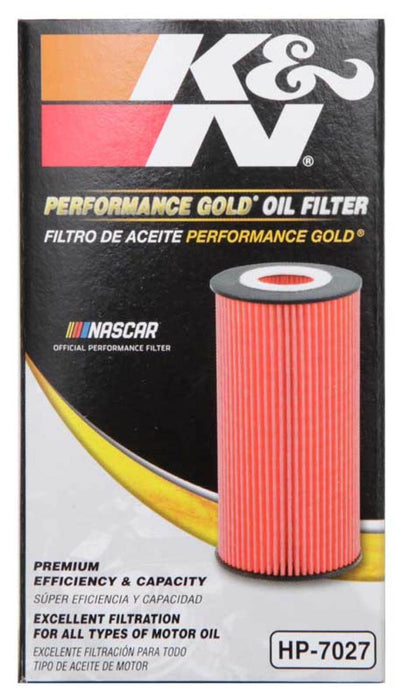 K&N Performance Oil Filter for 09-19 GM 1.4L / 1.6L / 1.8L w/ Hengst Filter Housing HP-7027