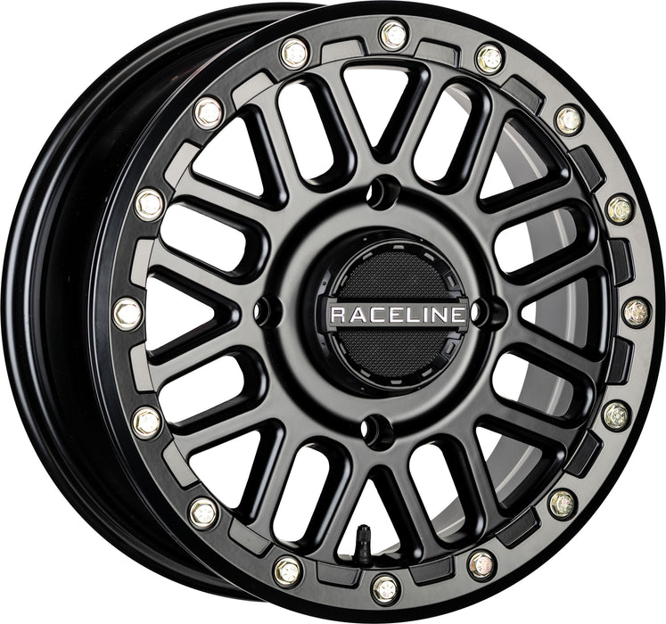 Raceline A93B-56056+40 Podium Beadlock Wheel - 15x6-5+1 Offset - 4/156 - Black