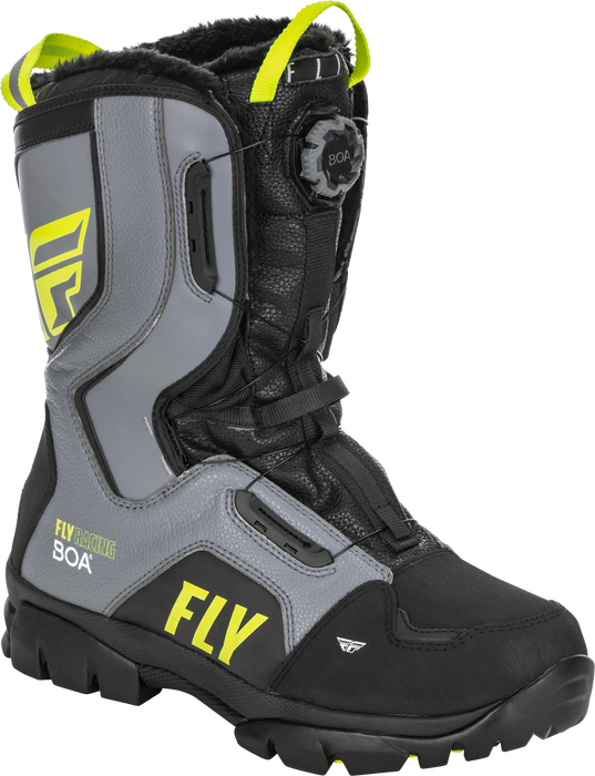 Fly Racing 2022 Marker BOA Boot (Black/Grey/Hi-Vis, 9)