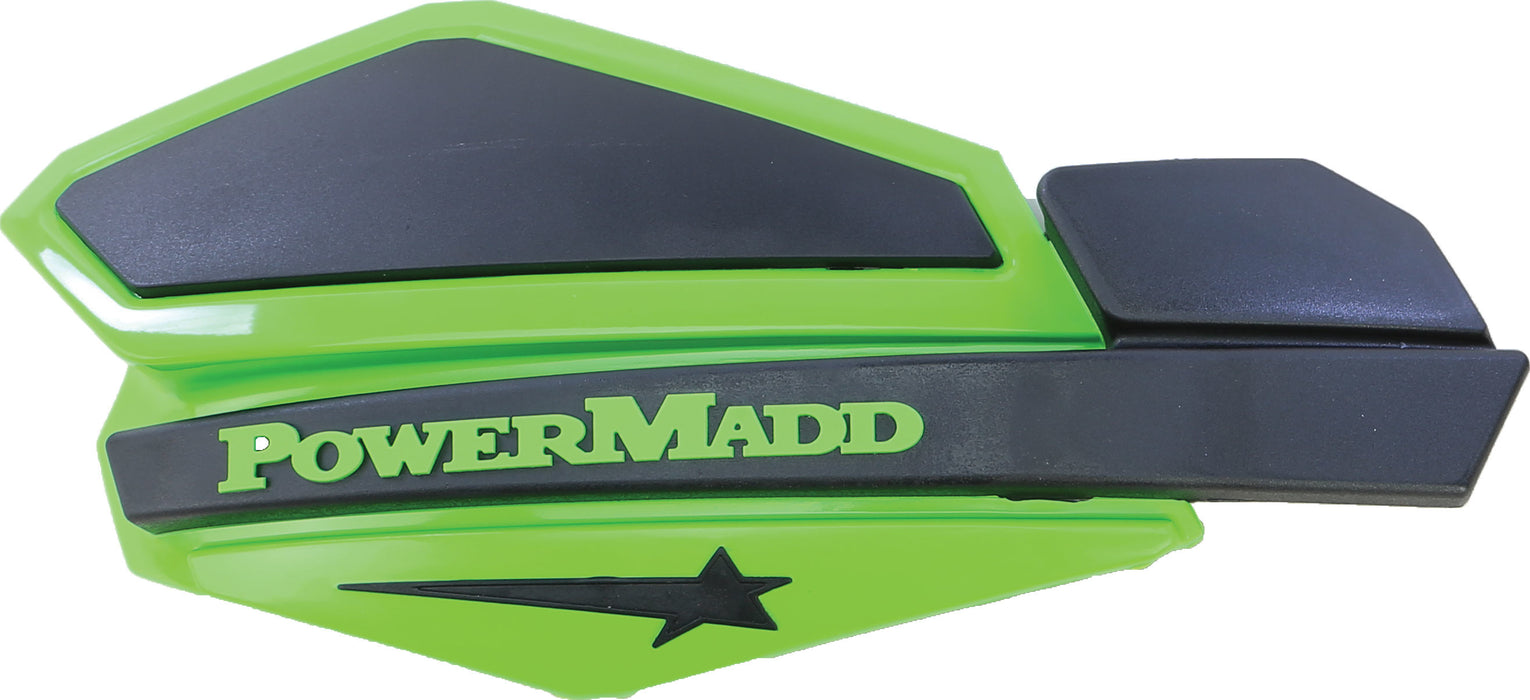 PowerMadd 34203 Star Series Handguard - KX Green/Black