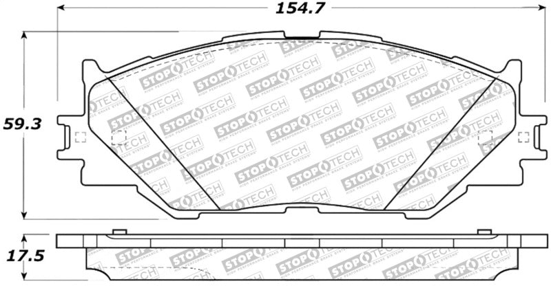 StopTech Street Select Brake Pads Rear 305.1178