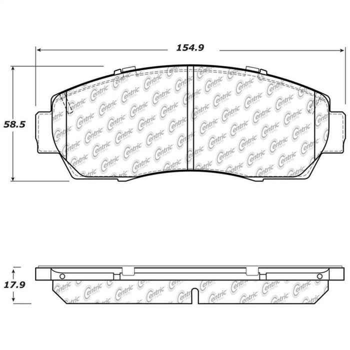 StopTech Street Touring 11-15 Honda Crosstour/Odyssey Front Brake Pads 308.1521