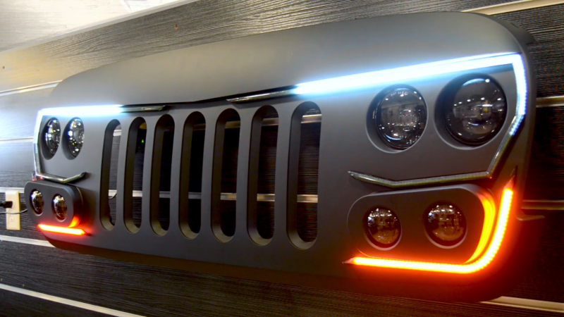 Oracle VECTOR compatible with Jeep Wrangler JK Grille Display SEE WARRANTY 8074-504