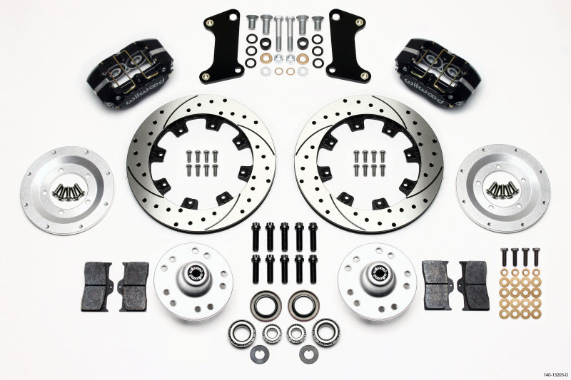 Wilwood Dynapro Dust-Boot Front Kit 12.19in Drilled 67-69 Camaro 64-72 Nova Chevelle 140-13203-D