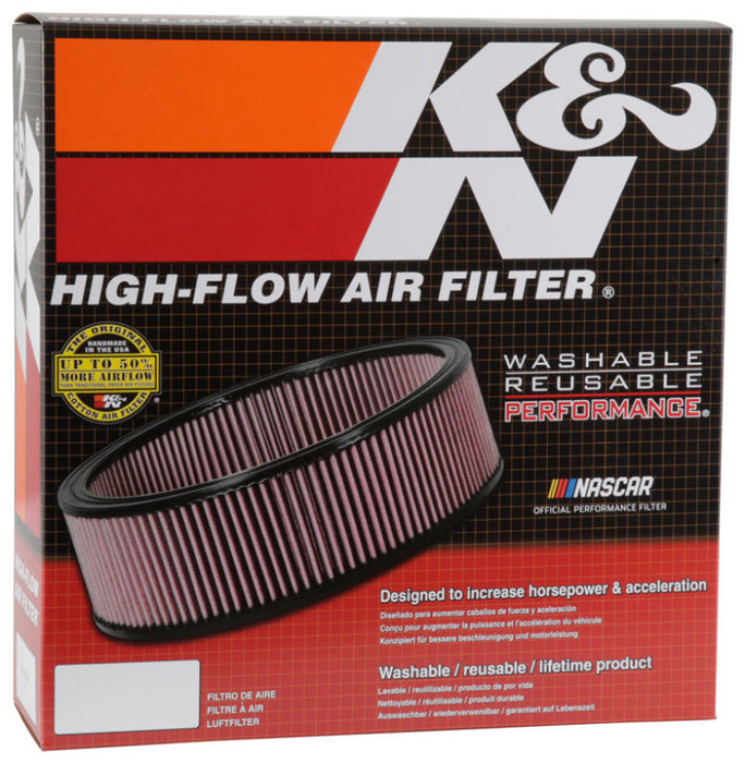 K&N Custom Air Filter 14in. OD 12 11/16in. ID 3in. Height E-3737