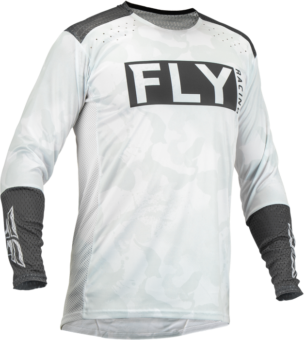 Fly Racing Adult Limited Edition Lite Stealth Jersey Medium White/Grey