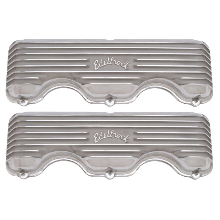 Edelbrock Valve Cover Classic Series Chevrolet W 348/409 CI V8 Polshed 4140