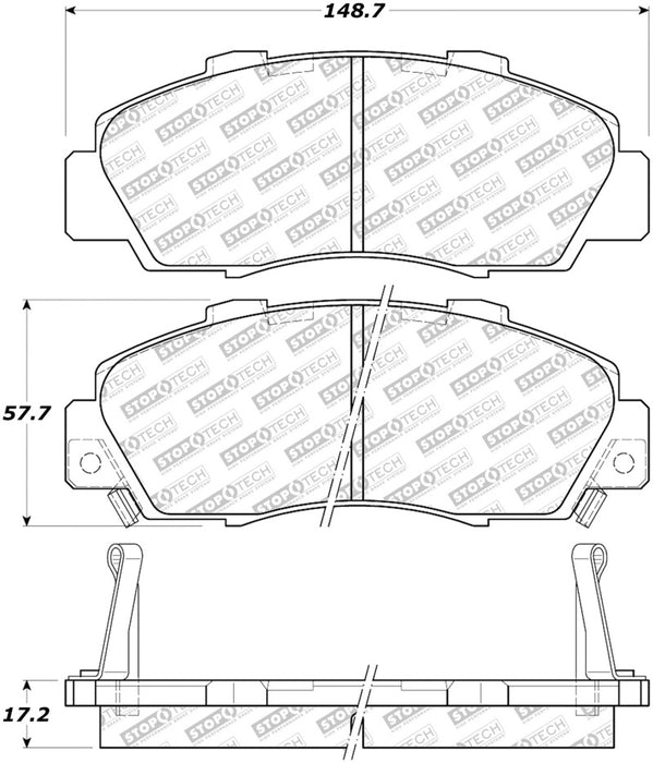 StopTech Street Select Brake Pads Front 305.0503