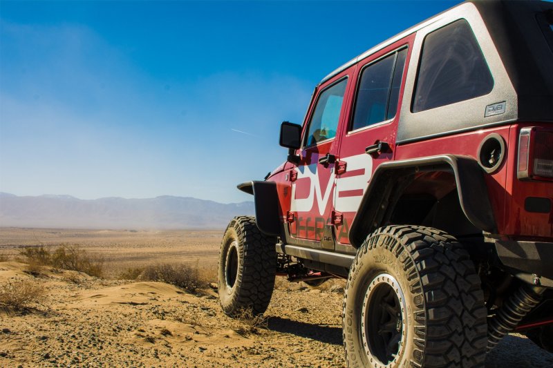 DV8 Offroad 07-18 compatible with Jeep Wrangler JK Front & Rear Flat Tube Fenders FENDB-02