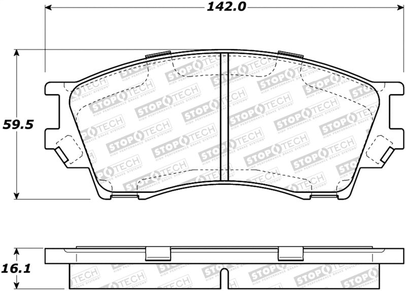 StopTech Street Brake Pads 308.0643