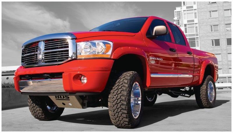 Bushwacker 02-08 Compatible with Dodge Ram 1500 Fleetside Pocket Style Flares 4pc 75.9/76.3/97.9in Bed Black 50907-02