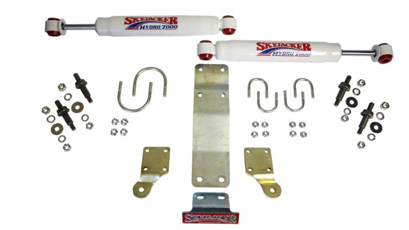 Skyjacker 2007-2017 compatible with Jeep Wrangler (JK/JKU) (Use w/ JK717TR) Dual Steering Damper Kit w/ Hydro 7000 7206