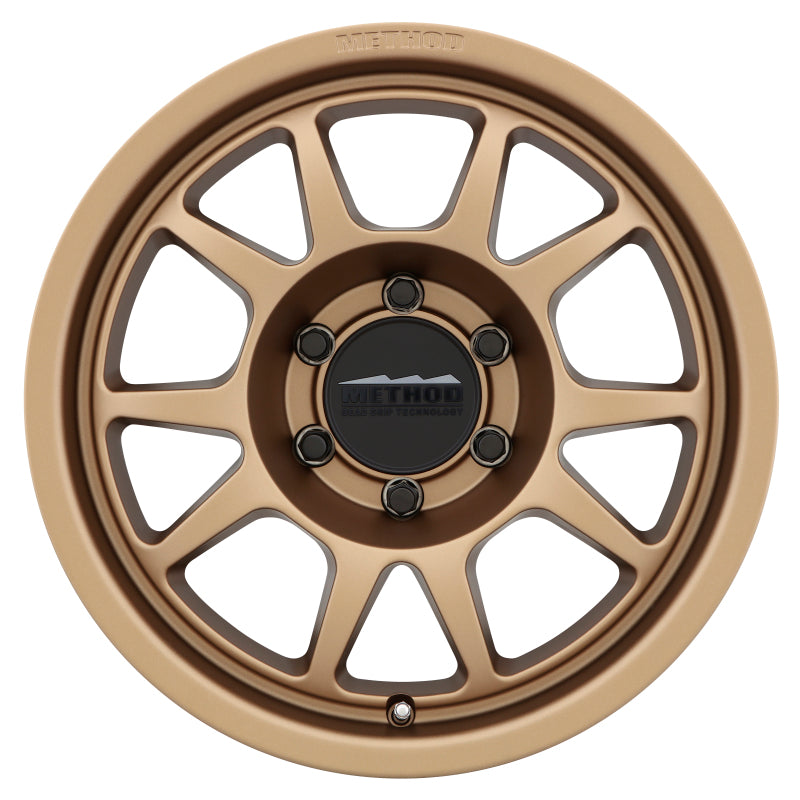 Method MR702 17x8.5 0mm Offset 6x5.5 106.25mm CB Method Bronze Wheel MR70278560900