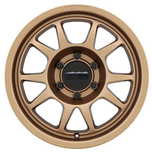 Method MR702 17x8.5 0mm Offset 6x5.5 106.25mm CB Method Bronze Wheel MR70278560900