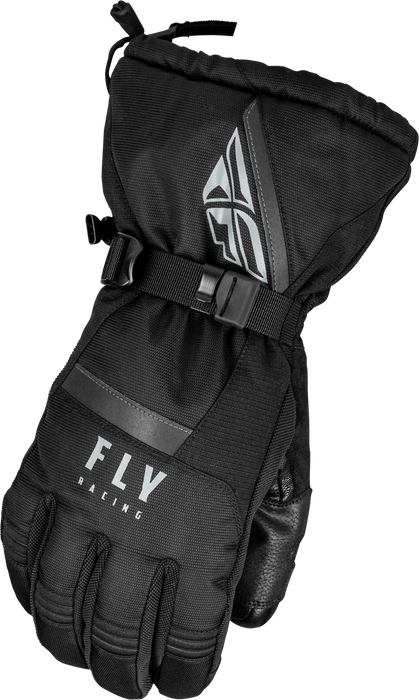 Fly Racing 2023 Snow Cascade Glove (Black, Medium)