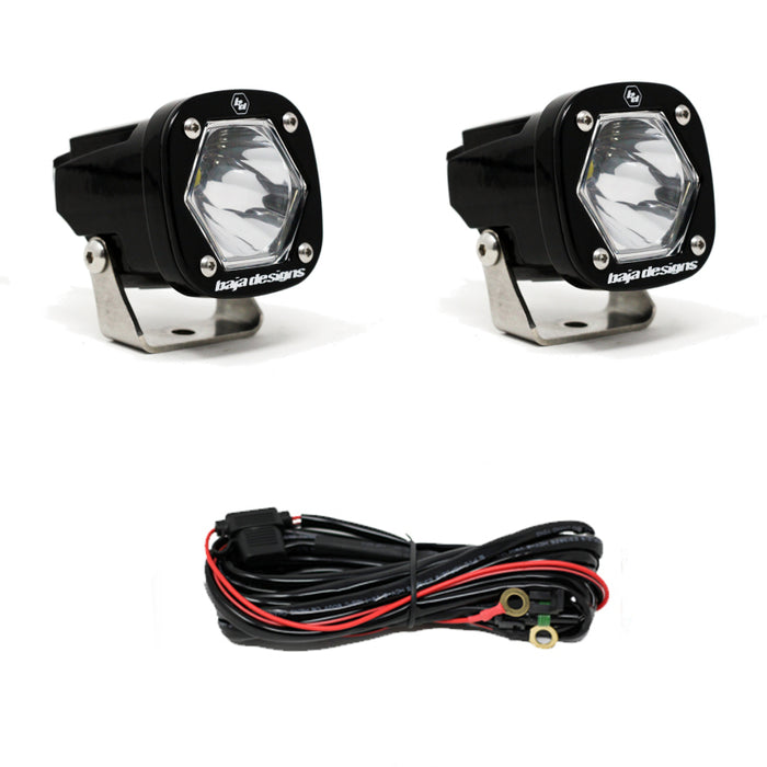 Baja Designs S1 Spot LED Light w/ Mounting Bracket Pair 387801