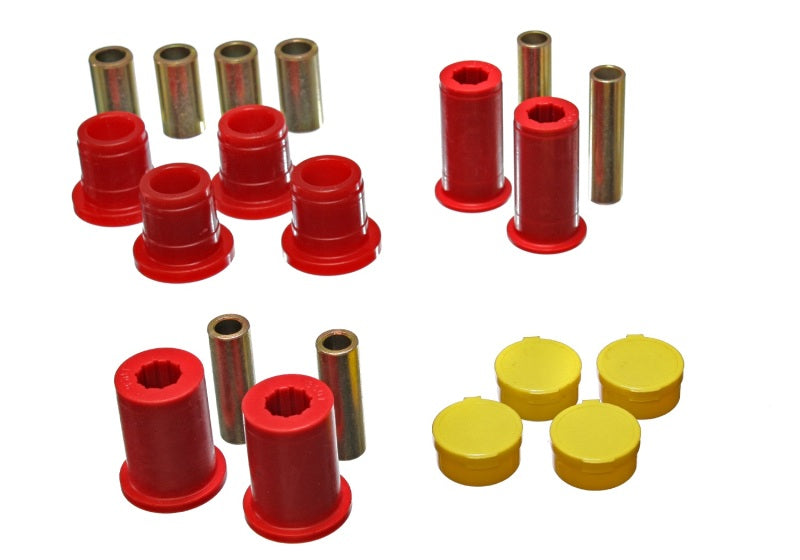 Energy Suspension 97-01 Compatible with Dodge Dakota 2WD Red Front Control Arm Bushing Set 5.3122R