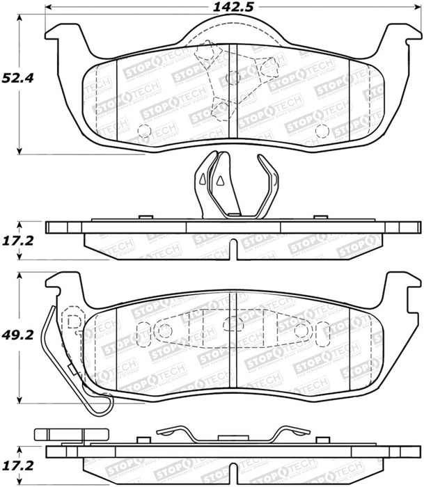 StopTech Street Brake Pads 308.1087