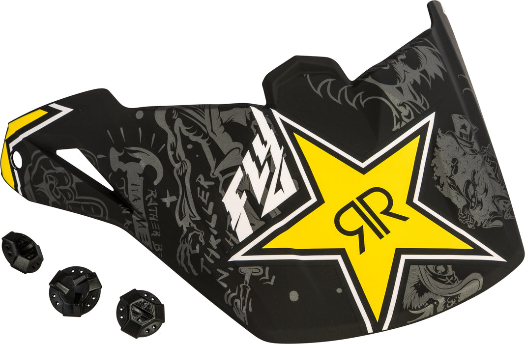 Fly Racing Visor for Elite Guild Helmets - Rockstar