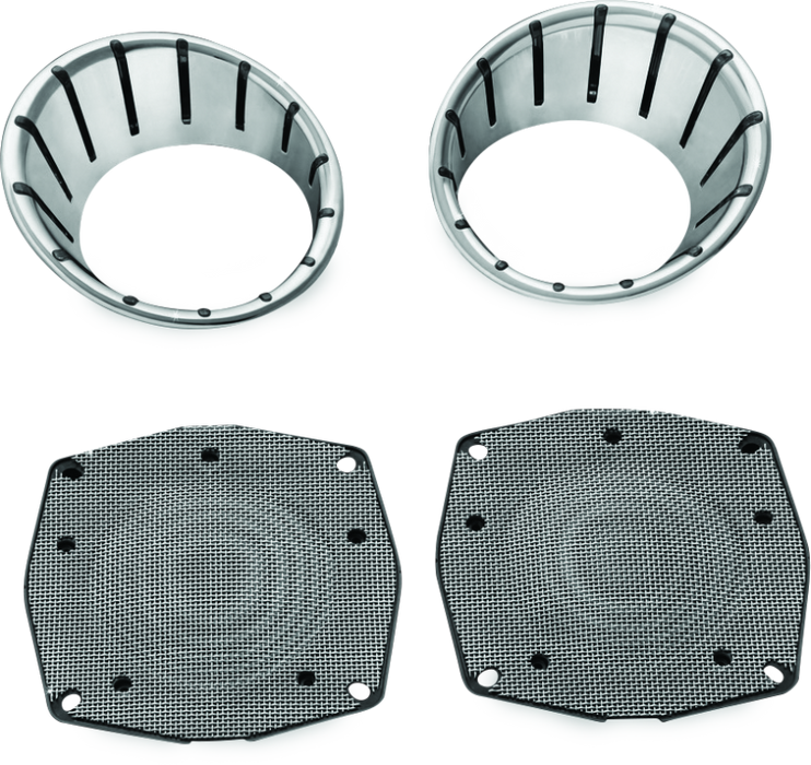 Kuryakyn LED Speaker Bezels 96-13 Touring Models Chrome 7287