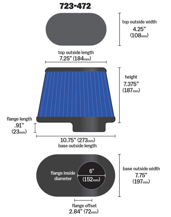 Airaid Kit Replacement Filter 723-472