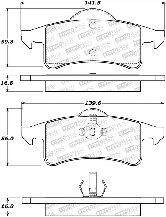 StopTech Street Select Brake Pads 305.0791