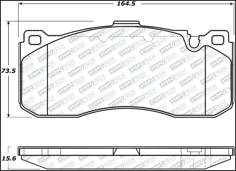 StopTech 08-13 BMW 1-Series Street Select Front Brake Pads 305.1371