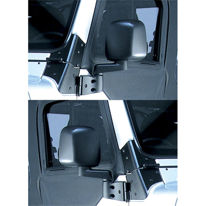 Omix Door Mirror Kit Black- 87-06 compatible with Jeep Wrangler 11002.09