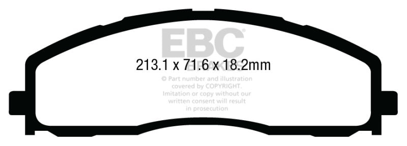 EBC 13+ Ford F250 (inc Super Duty) 6.2 (2WD) Extra Duty Front Brake Pads ED93015