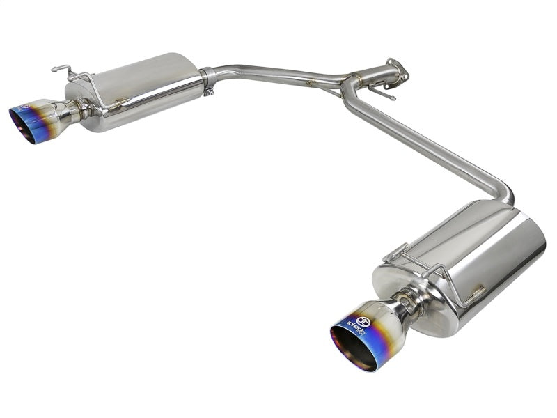 aFe Takeda 2.25-1.75in 304 SS Axle-Back Exh w/Blue Flame Tips 13-17 Honda Accord Sport Sedan I4-2.4L 49-36604-L