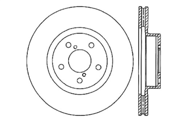 StopTech Slotted & Drilled Sport Brake Rotor 127.47021R