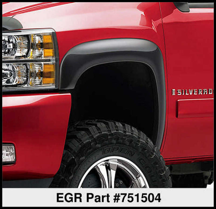 EGR 07-13 Chev Silverado 6-8ft Bed Rugged Look Fender Flares Set (751504) 751504