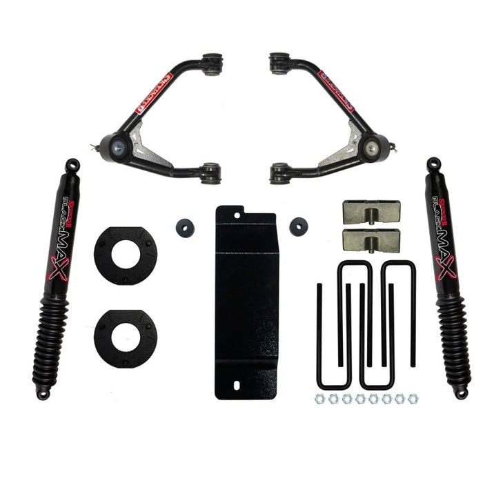 Skyjacker 2014-2016 GM 1500 4WD (w/Cast UCA) 3.5-4in UCA Lift Kit w/Rear Black Max B8500 Shocks C14350PB