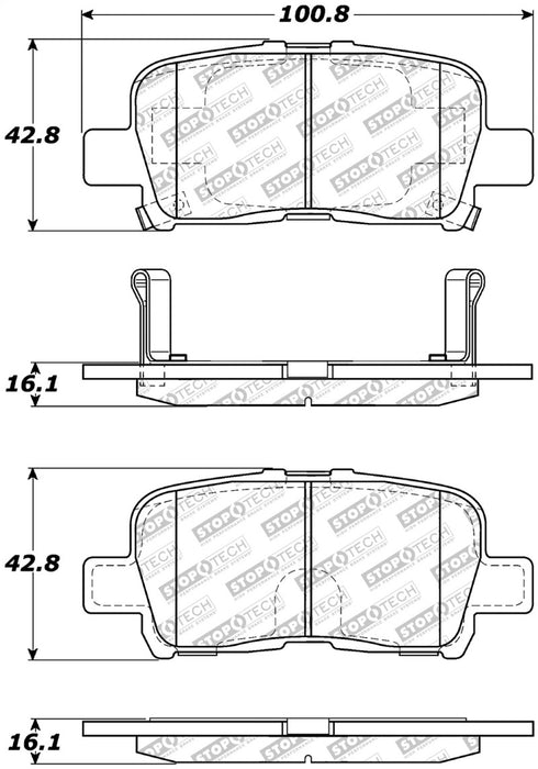 StopTech Street Select Brake Pads Front 305.0865