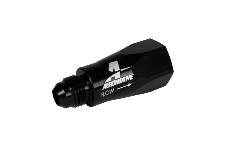 Aeromotive In-Line Full Flow Check Valve (Male -6 AN Inlet / Female -6 AN Outlet) 15106