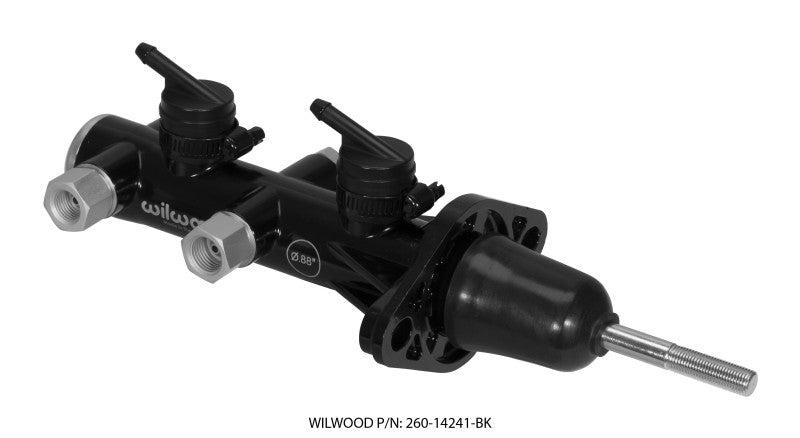 Wilwood Tandem Remote Master Cylinder 7/8in Bore Black 260-14241-BK