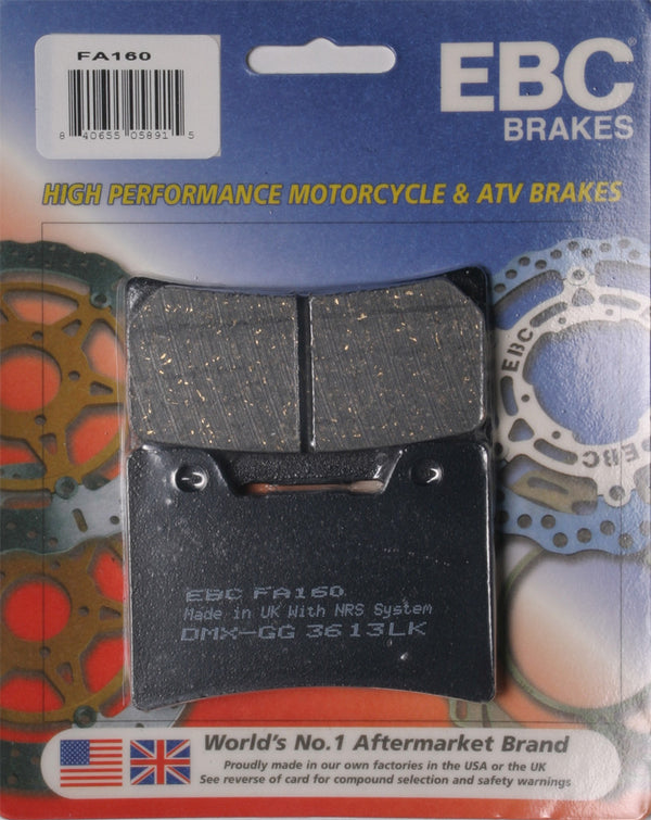 EBC Brakes FA Organic Brake Pads Compatible for Yamaha VMX1200 V-Max 2003