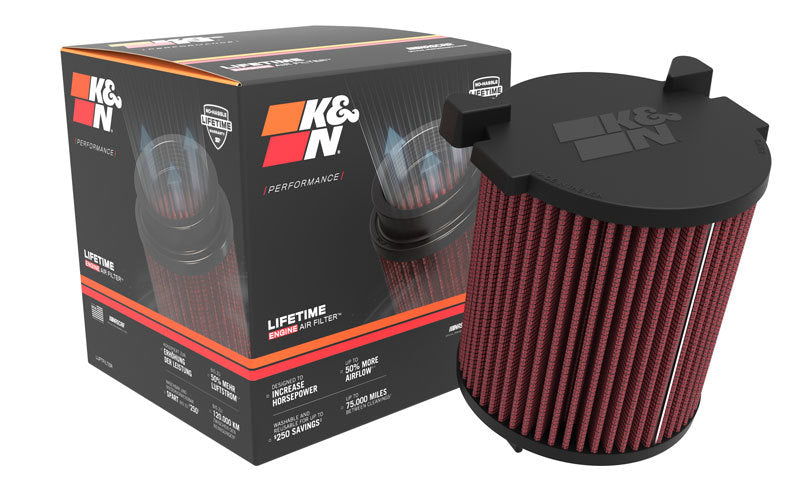 K&N 03 Audi A3 L4-1.6L Drop In Air Filter E-2014