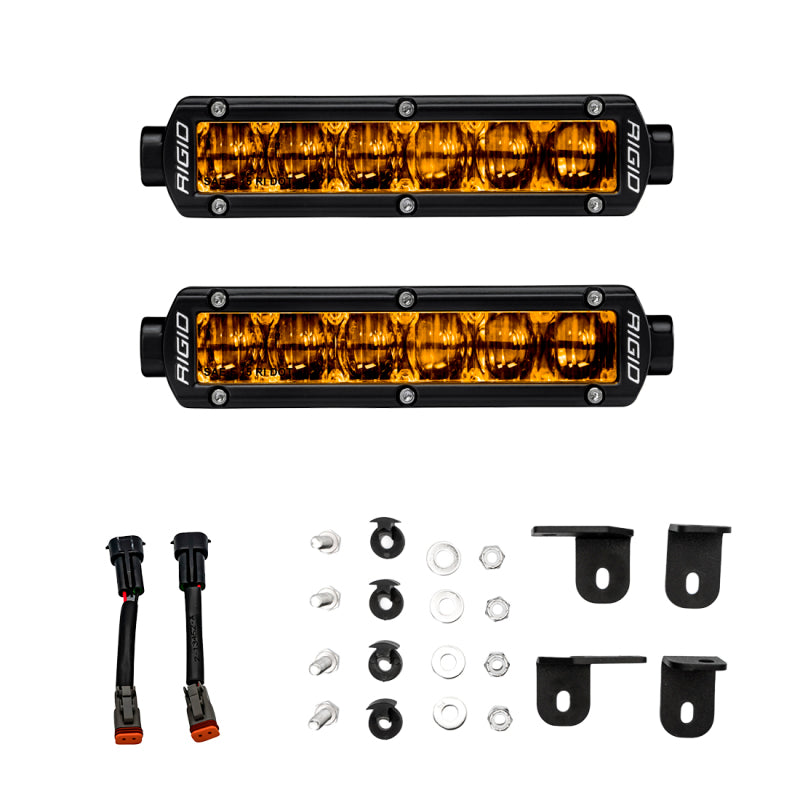 RIGID 2022+ Fits Toyota Tundra 6in SR-Series Selective Yellow Fog Light Kit 37201