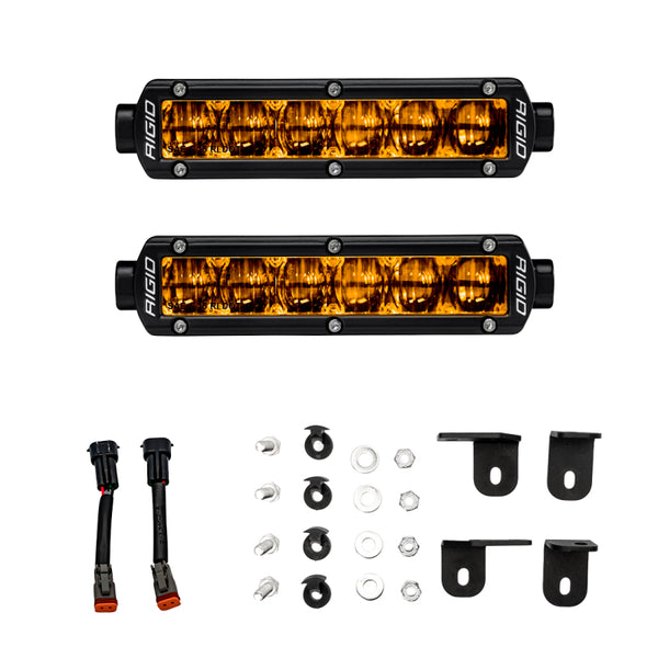 RIGID 2022+ Fits Toyota Tundra 6in SR-Series Selective Yellow Fog Light Kit 37201